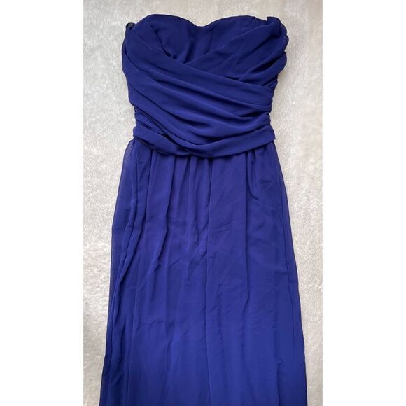 LULUS Exclusive Slow Dance Strapless Navy Blue Maxi Dress - Picture 7 of 11